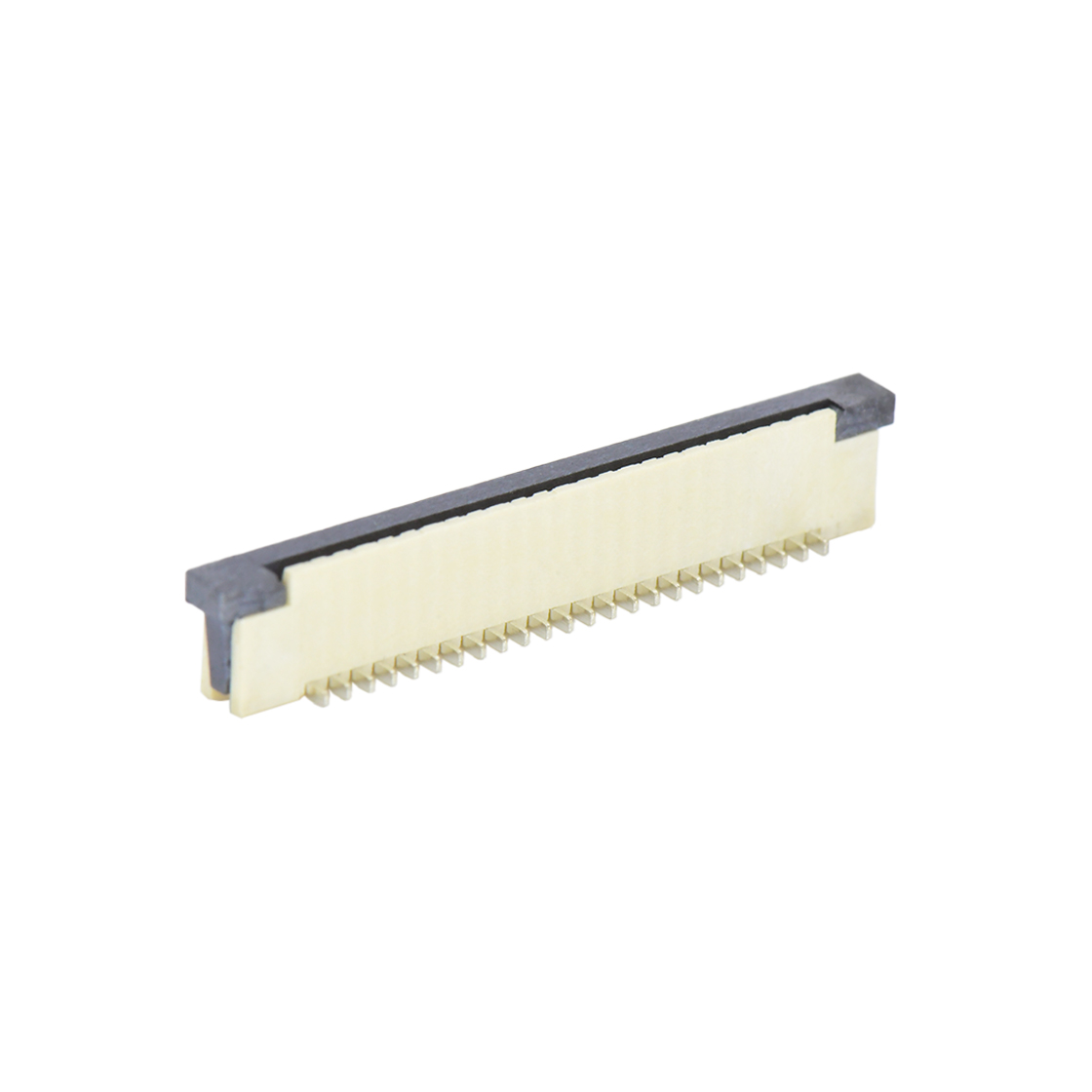 F1010 FPC FFC连接器Pitch 1.00mm H5.5立贴抽屉式 FPC 24Pin本色 镀亮锡